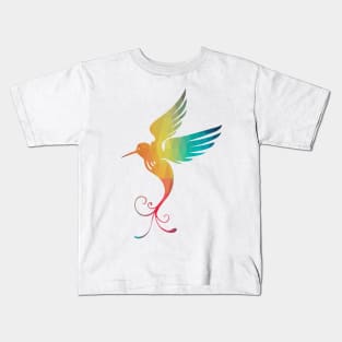 Rainbow bird Kids T-Shirt